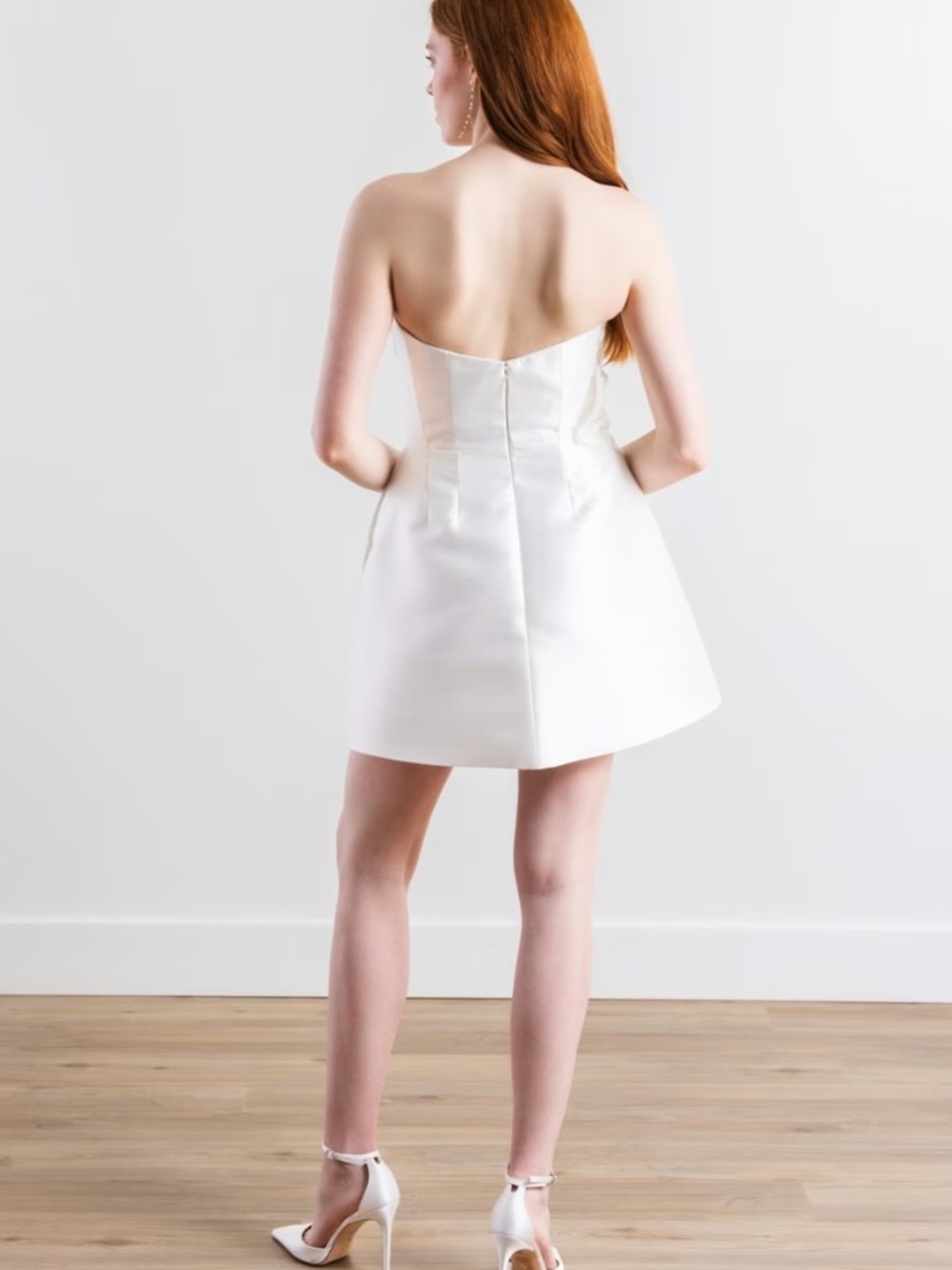 Brie by Watters White Dress - Size 8 - Picture 2 of 5